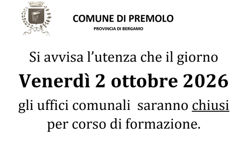 Avviso alla cittadinanza